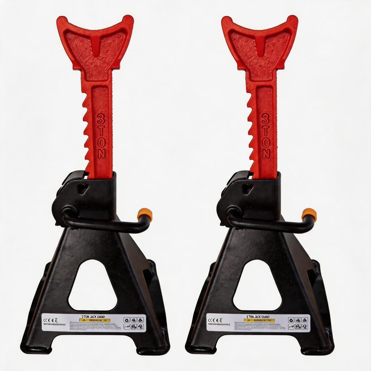 3 Ton Jack Stands, Heavy Duty Steel, Pair
