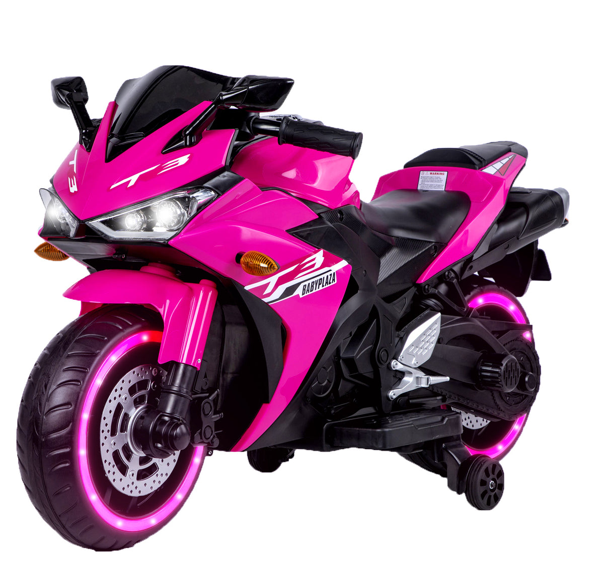Pink 12V motorcycle for kids 3 4 5 6 years Boys Girls 12v7ah kids