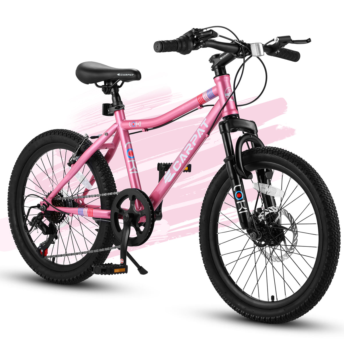 Pink Ecarpat Kids' Mountain Bike 20 Inch