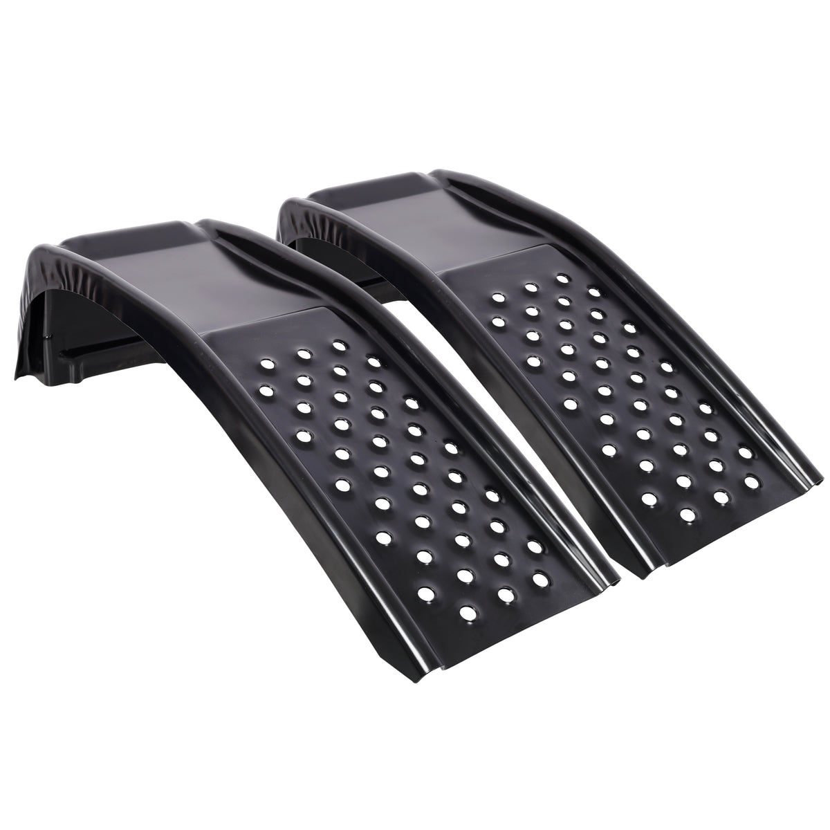Heavy Duty Steel Car Ramps, 8000 lb, Pair, Black
