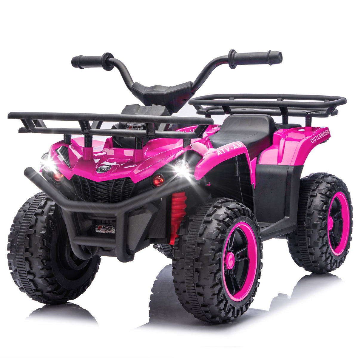 Pink 24V 80W*2 Electronic Kids Ride On ATV W/Off-Road Vehicle