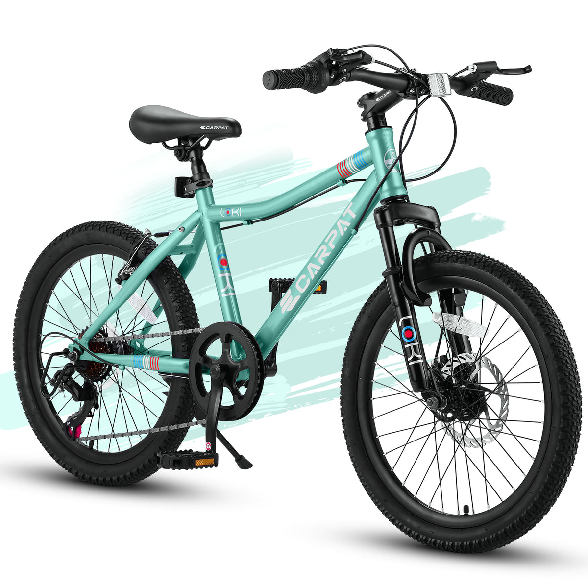 Green Boys Girls Mountain Bike Ages 6-12
