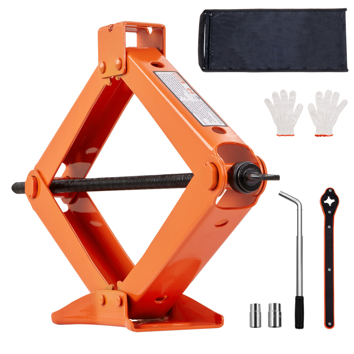 Scissor Jack Kit, 2.5 Ton with Ratchet Wrench