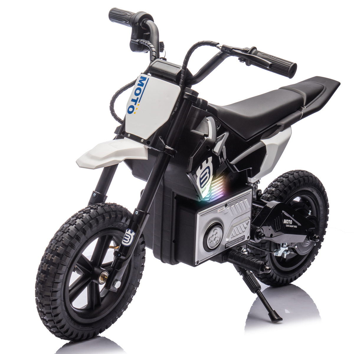 Black 24V Kids Ride On Electric Toy Motocross Motorcycle