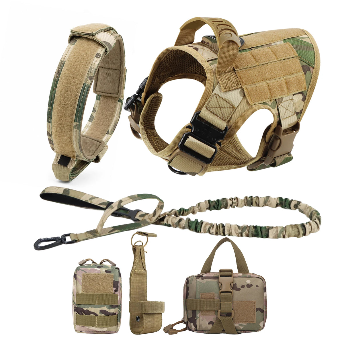 Large Dog Harness And Leash Set Pet German Shepherd Malinois Training