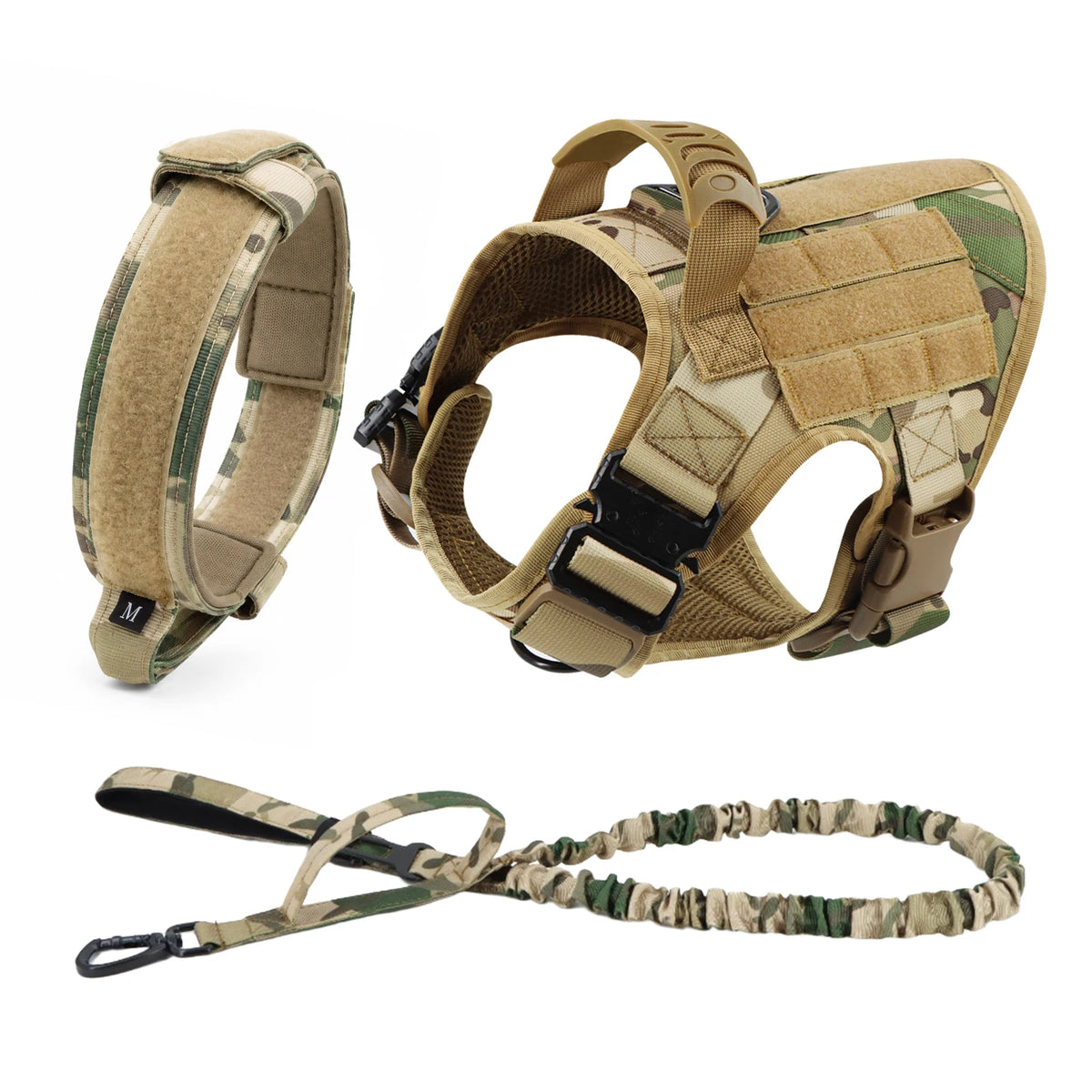Large Dog Harness And Leash Set Pet German Shepherd Malinois Training