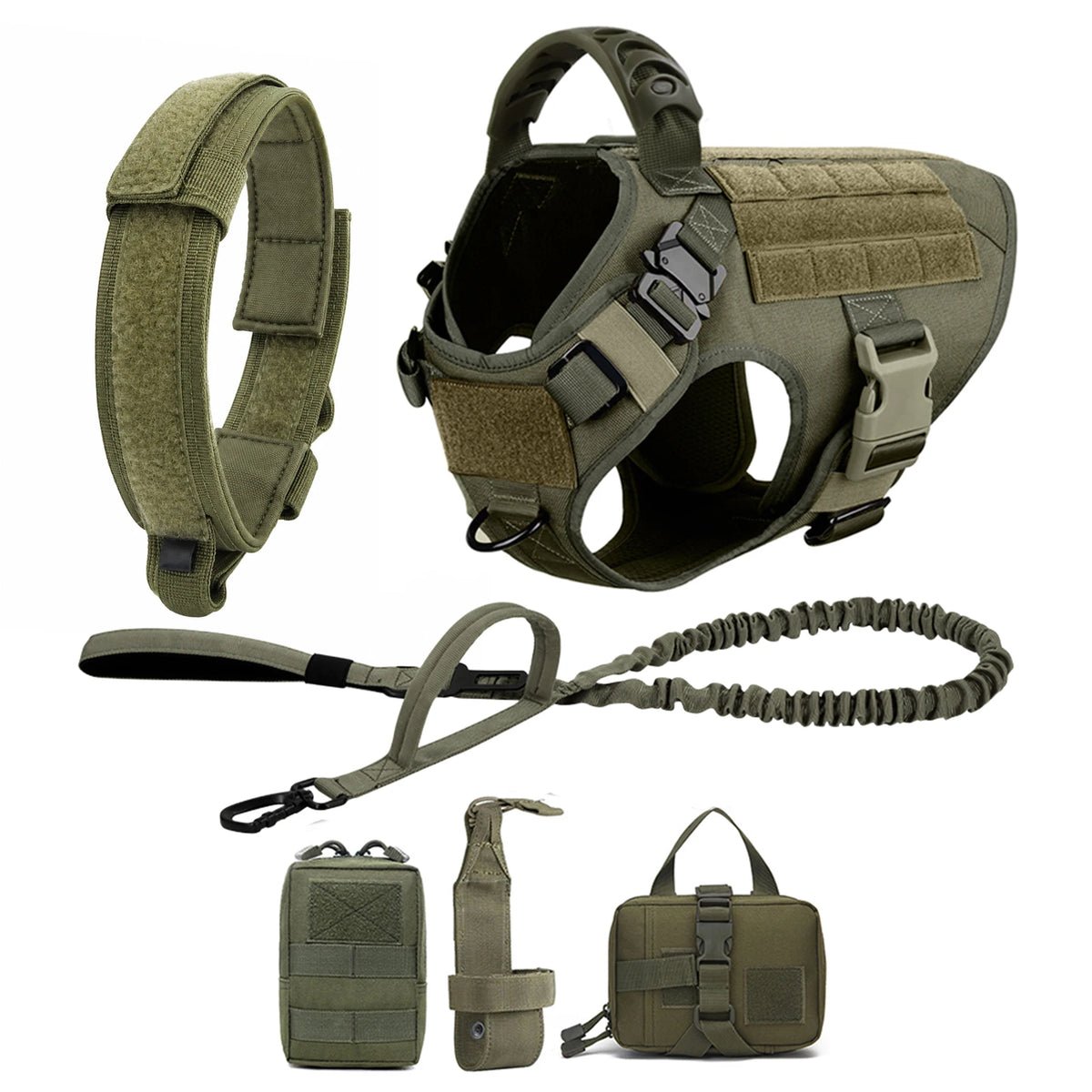 Large Dog Harness And Leash Set Pet German Shepherd Malinois Training