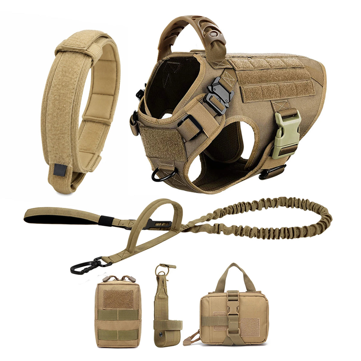 Large Dog Harness And Leash Set Pet German Shepherd Malinois Training