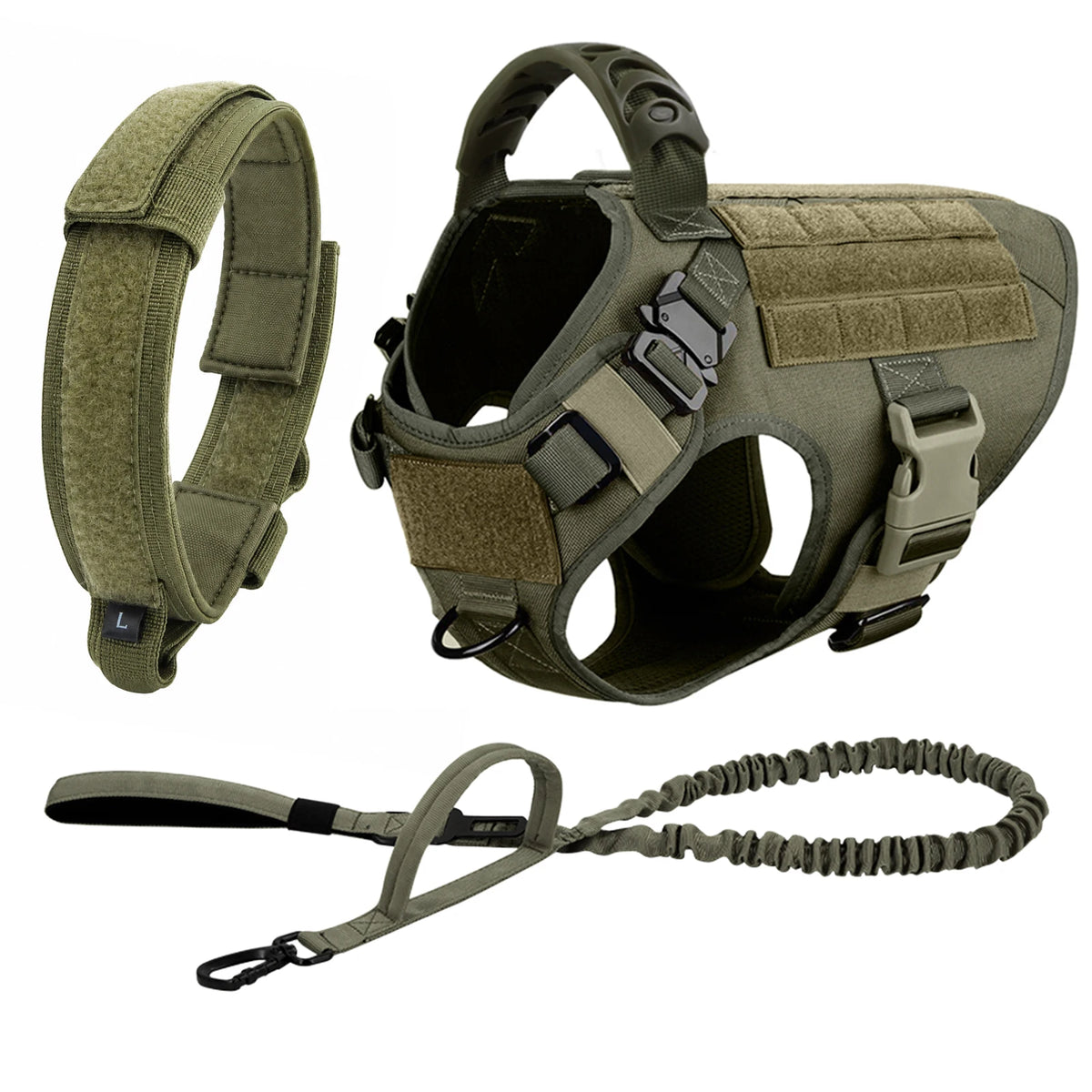 Large Dog Harness And Leash Set Pet German Shepherd Malinois Training