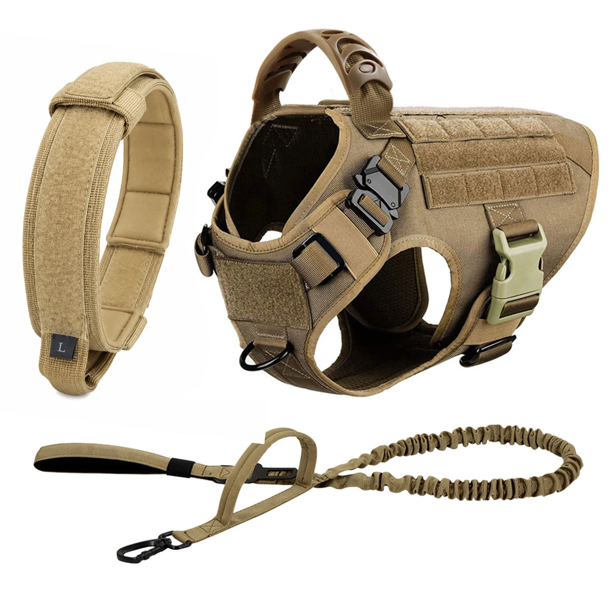 Large Dog Harness And Leash Set Pet German Shepherd Malinois Training