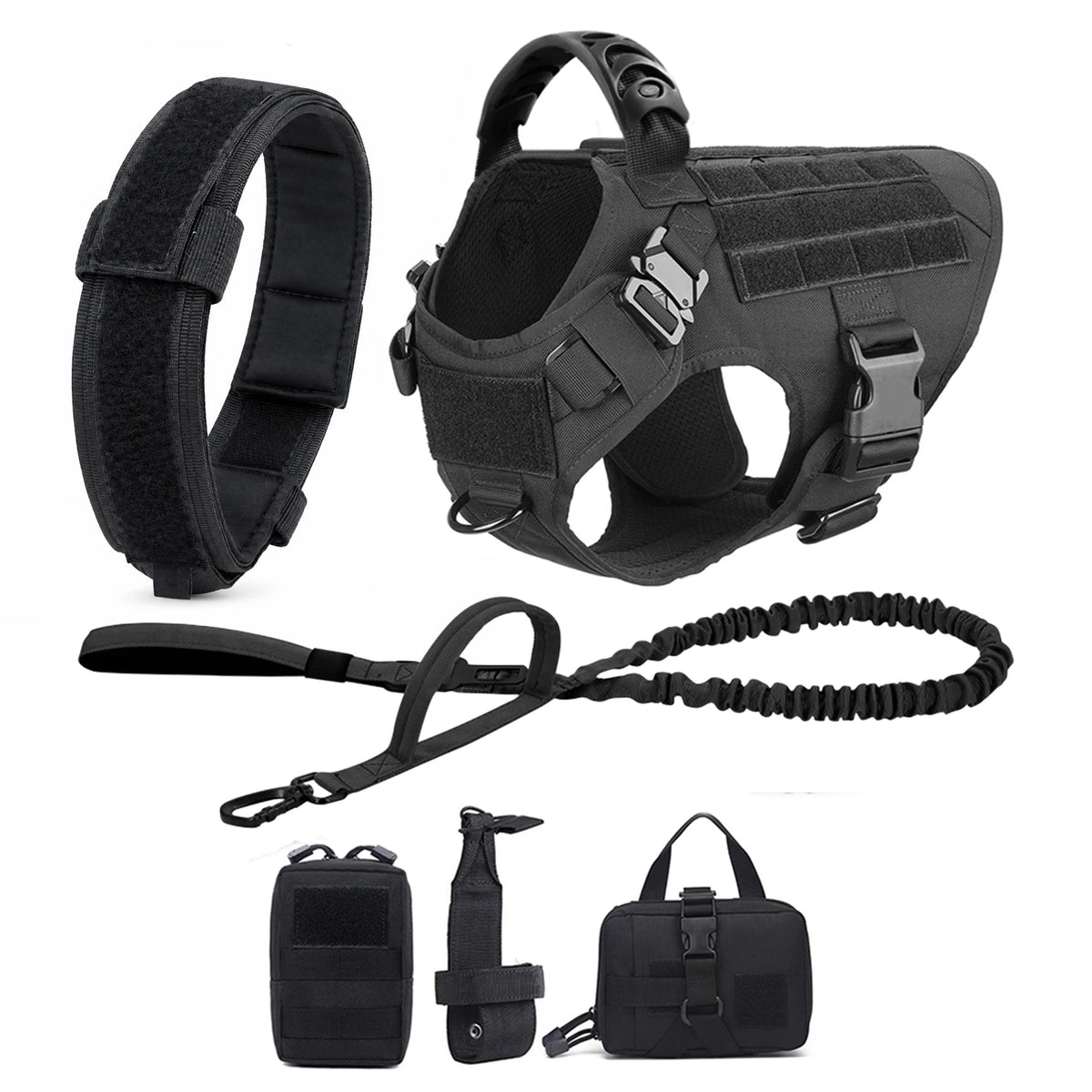 Large Dog Harness And Leash Set Pet German Shepherd Malinois Training