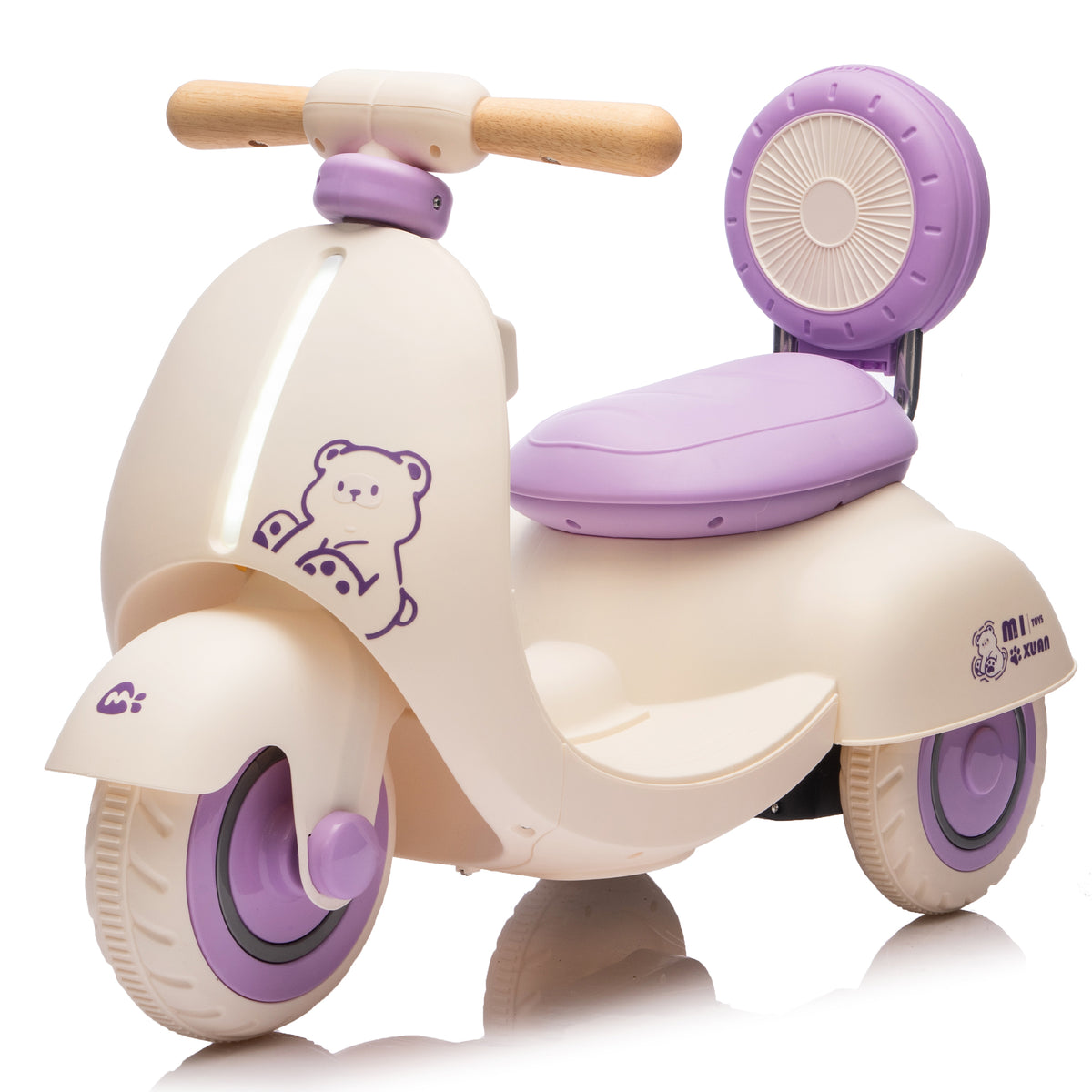 Purple 12V Kids Ride On Electric Motorcycle