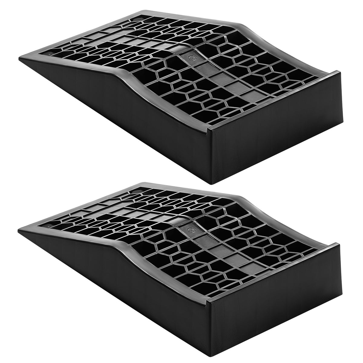 Plastic Car Ramps, Low Profile, Pair