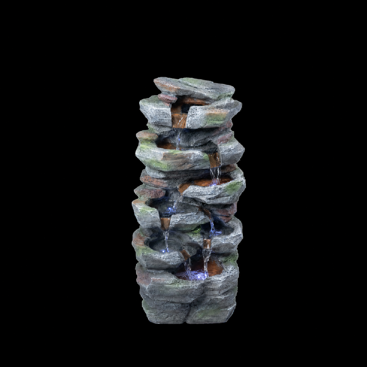 Gray 10.6 x 8.3 x 23.6 inches for Patio Lawn Backyard Cascading