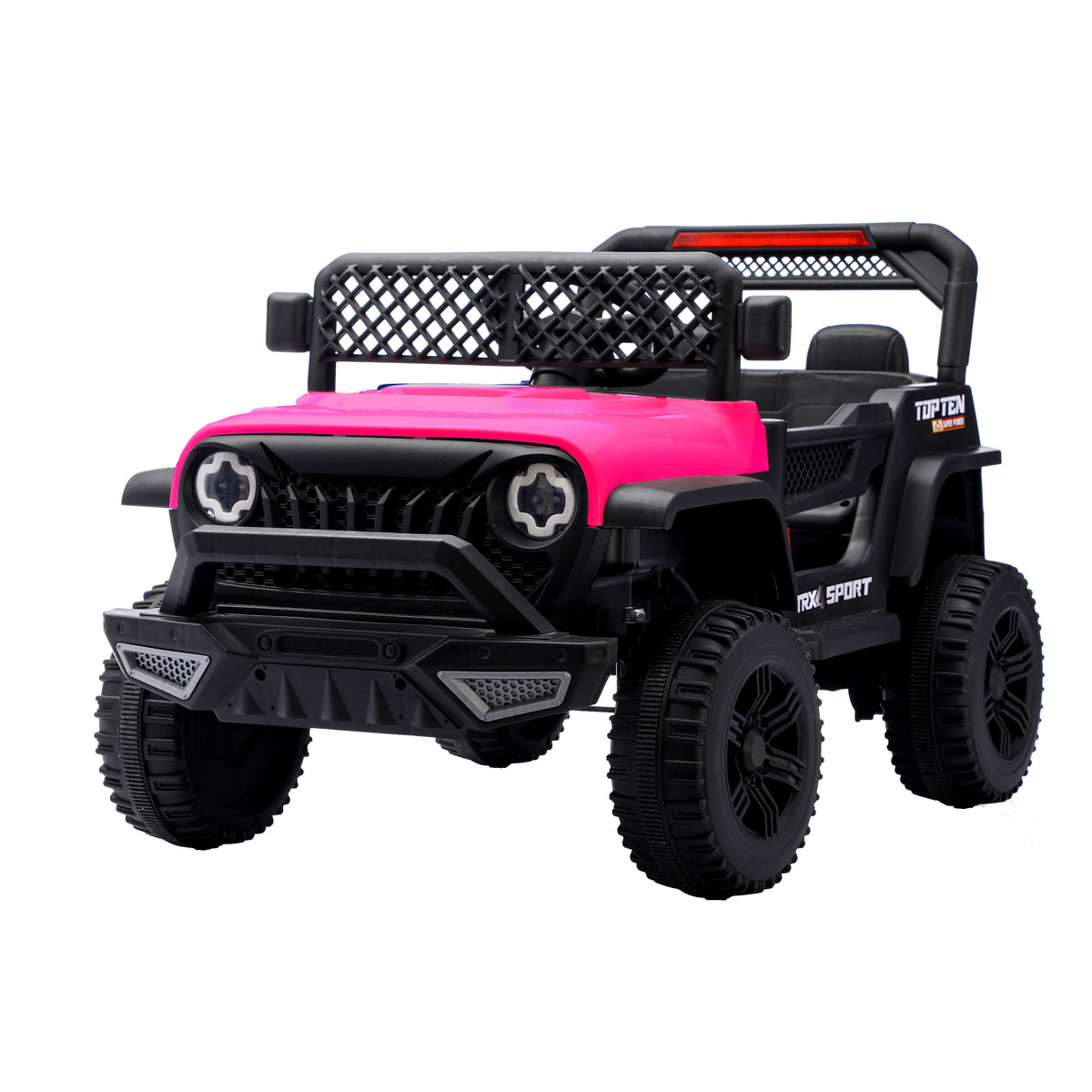 Pink kids electric car