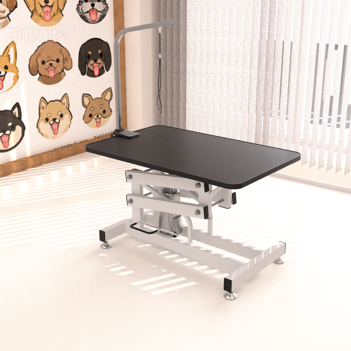 Hydraulic Z-Lift Dog Grooming Table, Heavy Duty