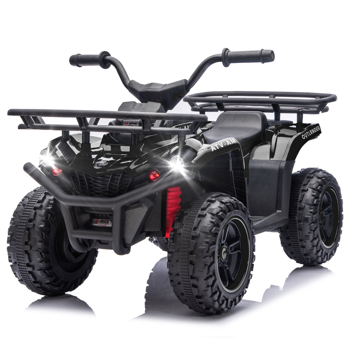 Black 24V 80W*2 Electronic Kids Ride On ATV W/Off-Road Vehicle